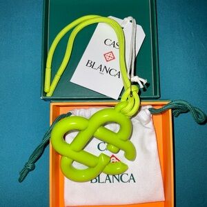 CASA BLANCA GREEN LOGO CHARM